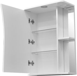 Зеркало-шкаф с подсветкой Stella Polar Винчи 50см левый белый SP-00000033